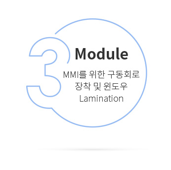 Module MMI를 위한 구동회로 장착 및 윈도우 amination